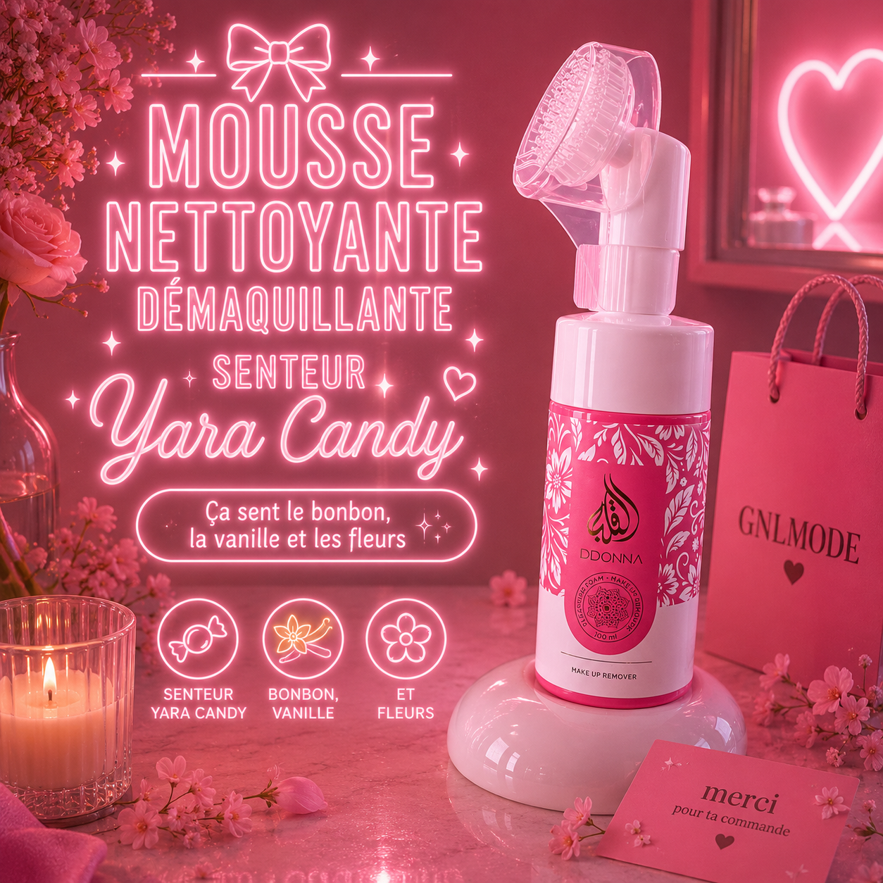 Mousse Nettoyante Démaquillante YARA CANDY